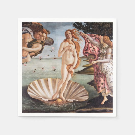 Sandro Botticelli - geboorte van Venus Servet (Voorkant)