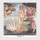 Sandro Botticelli - geboorte van Venus Sticker (Vel)
