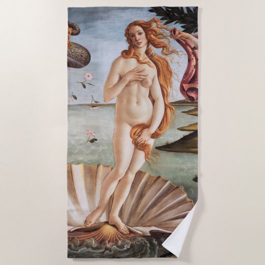 Sandro Botticelli - geboorte van Venus Strandlaken (Voorkant)