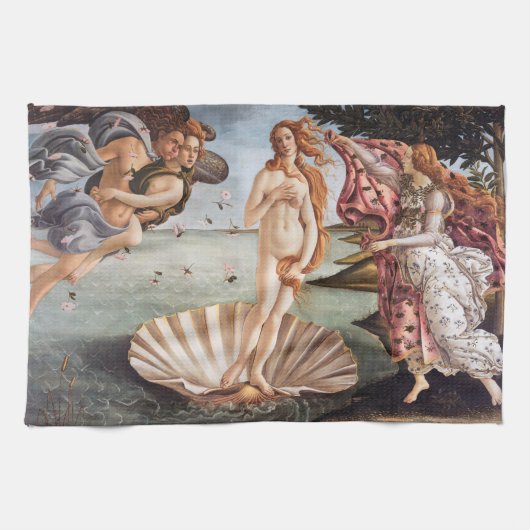 Sandro Botticelli - Geboorte van Venus Theedoek (Horizontaal)