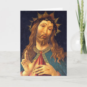 Sandro Botticelli Jesus Christ Crown Doorns Vastge Kaart