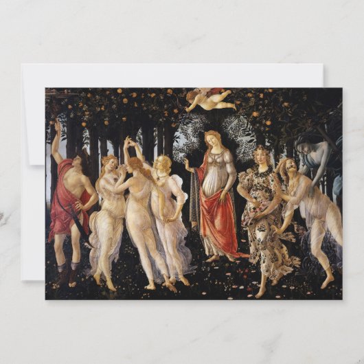 Sandro Botticelli - La Primavera Bedankkaart (Voorkant)