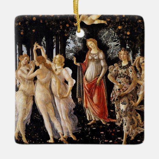 Sandro Botticelli - La Primavera Keramisch Ornament (Voorkant)