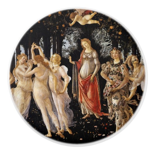 Sandro Botticelli - La Primavera Keramische Knop (Voorkant)