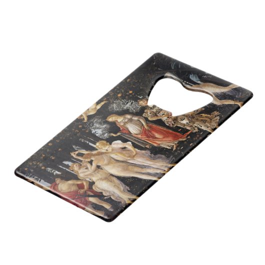 Sandro Botticelli - La Primavera Kredietkaart Flessenopener (Voorkant Gekanteld)