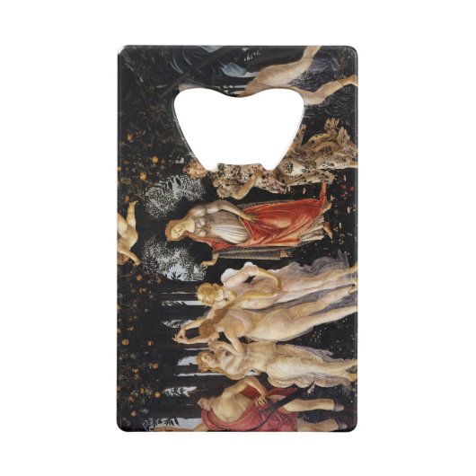 Sandro Botticelli - La Primavera Kredietkaart Flessenopener (Achterkant)