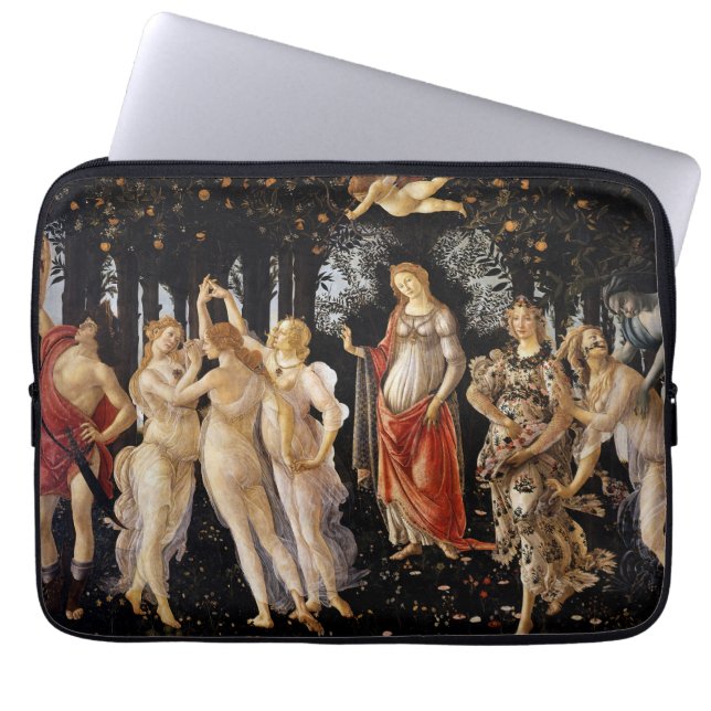 Sandro Botticelli - La Primavera Laptop Sleeve (Voorkant)
