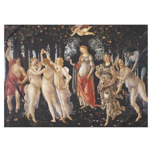 Sandro Botticelli - La Primavera Tafelkleed (Voorkant (Horizontaal))