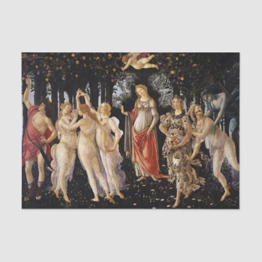 Sandro Botticelli - La Primavera Tissuepapier (Voorkant)