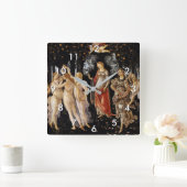 Sandro Botticelli - La Primavera Vierkante Klok (Huis)