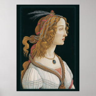 Sandro Botticelli Lady CC0281 Poster (44 in 112 cm