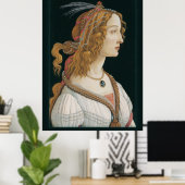 Sandro Botticelli Lady CC0281 Poster (44 in 112 cm (Thuiskantoor)