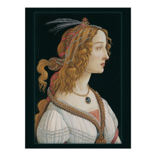 Sandro Botticelli Lady CC0321 - Nieuwe opties Perfect Poster (Voorkant)