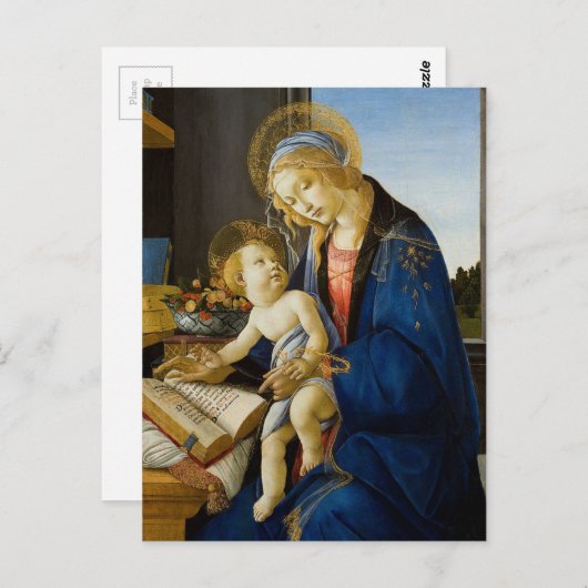 Sandro Botticelli - Maagd en kind Briefkaart (Voorkant / Achterkant)
