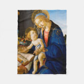 Sandro Botticelli, Maagd en Kind Fleece Deken (Voorkant)