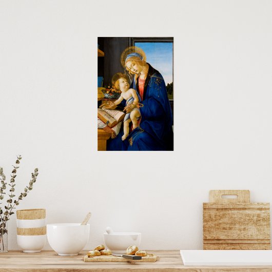 Sandro Botticelli, Maagd en Kind Poster (Keuken)