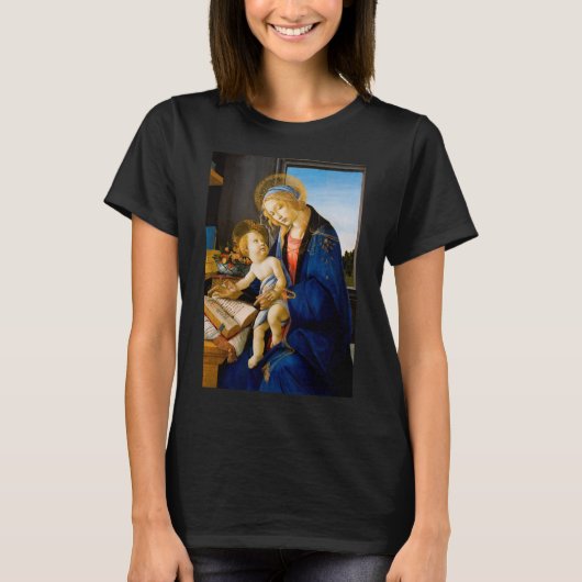 Sandro Botticelli, Maagd en Kind T-shirt (Voorkant)
