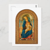 Sandro Botticelli Madonna en kind c 1470 Briefkaart (Voorkant / Achterkant)