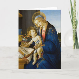 Sandro Botticelli Madonna van de Boek Kind Jezus Feestdagen Kaart