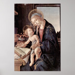Sandro Botticelli - Madonna van het boek Poster