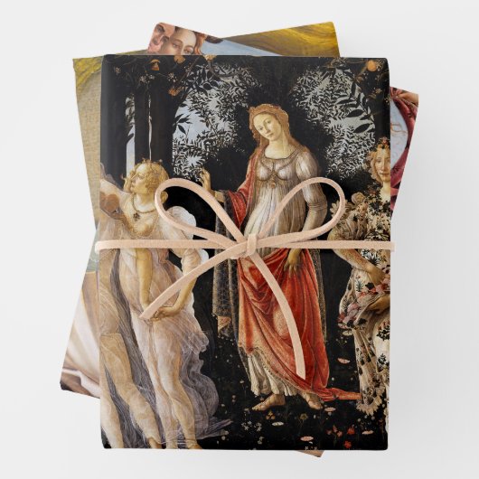 Sandro Botticelli - Meesterwerken Selectie Inpakpapier Vel (In situ)