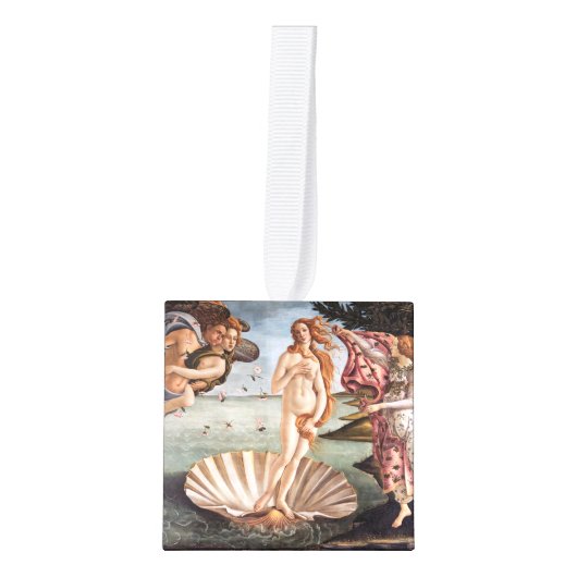 Sandro Botticelli - Meesterwerken Selectie Kubus Ornament (Voorkant)