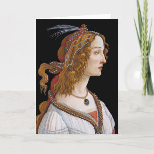 Sandro Botticelli - Portret van Simonetta Vespucci Kaart