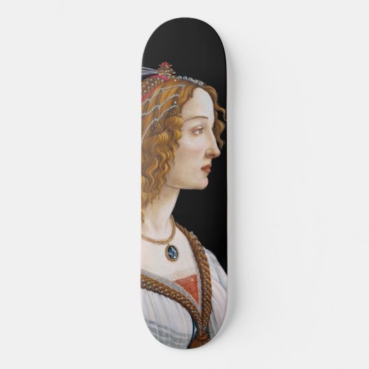 Sandro Botticelli - Portret van Simonetta Vespucci Skateboard (Voorkant)