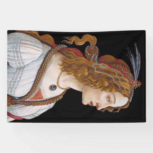 Sandro Botticelli - Portret van Simonetta Vespucci Spandoek (Horizontaal)