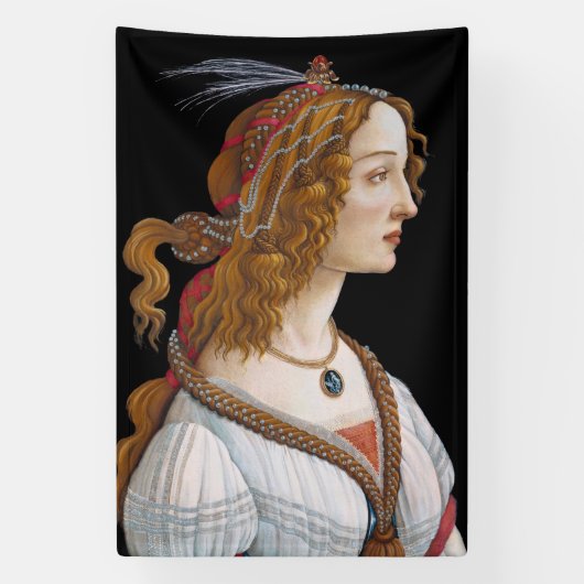 Sandro Botticelli - Portret van Simonetta Vespucci Spandoek (Verticaal)