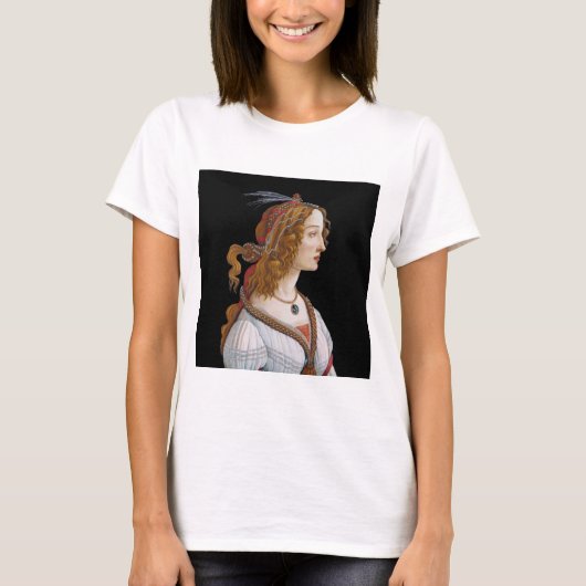 Sandro Botticelli - Portret van Simonetta Vespucci T-shirt (Voorkant)