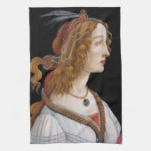 Sandro Botticelli - Portret van Simonetta Vespucci Theedoek (Verticaal)