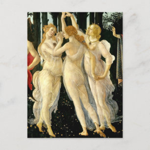 Sandro Botticelli "Primavera - Drie Gratiën"  Briefkaart