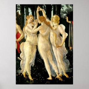 Sandro Botticelli "Primavera - Drie Gratiën" Poster
