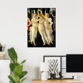 Sandro Botticelli "Primavera - Drie Gratiën" Poster (Thuiskantoor)