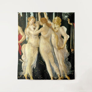 Sandro Botticelli "Primavera - Drie Gratiën" Wandkleed