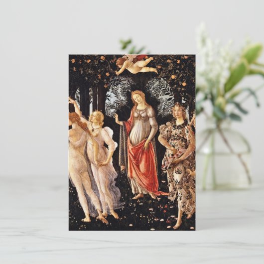 Sandro Botticelli - Primavera , Spring Kaart (Staand voorkant)