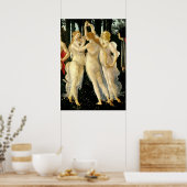 Sandro Botticelli "Primavera - Three Graces" Poster (Keuken)