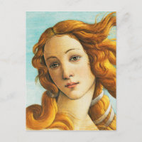 Sandro Botticelli The Birth of Venus Face Detail