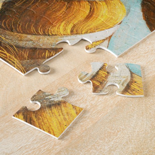 Sandro Botticelli The Birth of Venus Face Detail Legpuzzel (Zijkant)