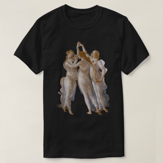 Sandro Botticelli the Three Graces T-shirt (Design voorkant)