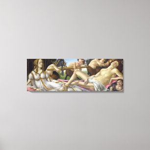 Sandro Botticelli - Venus en Mars Canvas Afdruk