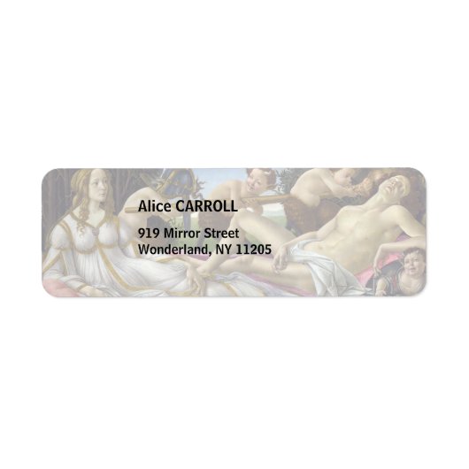 Sandro Botticelli - Venus en Mars Etiket (Voorkant)