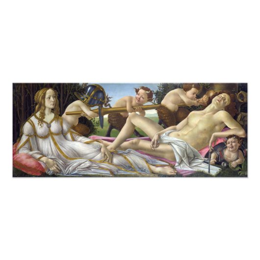 Sandro Botticelli - Venus en Mars Foto Afdruk (Voorkant)