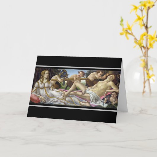 Sandro Botticelli - Venus en Mars Kaart (Gele Bloem)