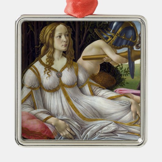 Sandro Botticelli - Venus en Mars, linkerkant Metalen Ornament (Voorkant)