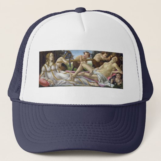 Sandro Botticelli - Venus en Mars Trucker Pet (Voorkant)