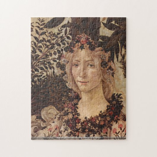 Sandro Botticelli - Voorjaarsdetail (Primavera) Legpuzzel (Verticaal)