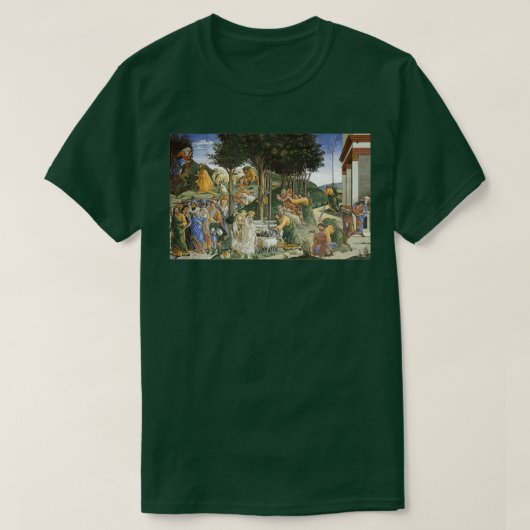 Sandro Botticelli Youth of Moses T-shirt (Design voorkant)