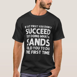 Sands Funny Achternaam Family Tree Verjaardag Reün T-shirt